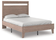 Load image into Gallery viewer, Flannia Full Panel Platform Bed with 2 Nightstands
