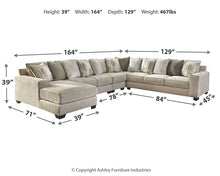 Load image into Gallery viewer, Ardsley 5-Piece Sectional with Ottoman
