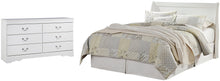 Load image into Gallery viewer, Anarasia Queen Sleigh Headboard with Dresser
