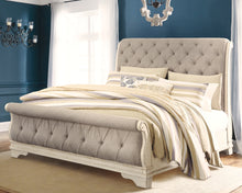 Load image into Gallery viewer, Realyn California King Sleigh Bed with Mirrored Dresser and Chest
