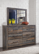 Load image into Gallery viewer, Drystan Queen Panel Headboard with Mirrored Dresser and Chest
