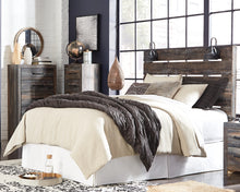 Load image into Gallery viewer, Drystan Queen Panel Headboard with Mirrored Dresser and Chest
