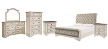 Load image into Gallery viewer, Realyn King Sleigh Bed with Mirrored Dresser, Chest and 2 Nightstands

