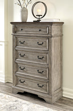 Load image into Gallery viewer, Lodenbay California King Panel Bed with Mirrored Dresser and Chest
