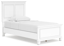 Load image into Gallery viewer, Fortman Twin Panel Bed with Mirrored Dresser and 2 Nightstands
