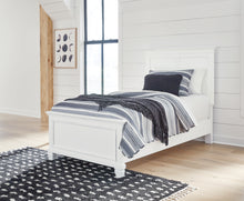 Load image into Gallery viewer, Fortman Twin Panel Bed with Mirrored Dresser and 2 Nightstands
