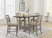 Load image into Gallery viewer, Lodenbay Counter Height Dining Table and 4 Barstools with Storage
